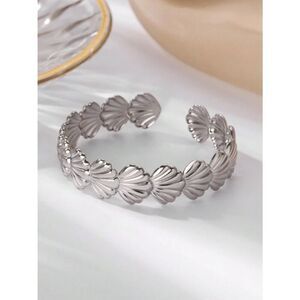 Shell Link Cuff Bracelet #2571